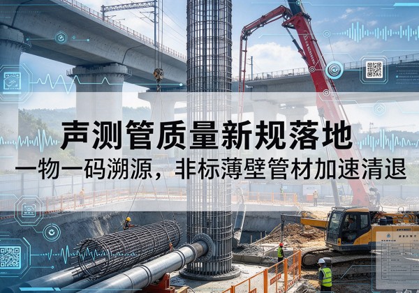 绥德声测管质量新规落地，一物一码溯源，非标薄壁管材加速清退