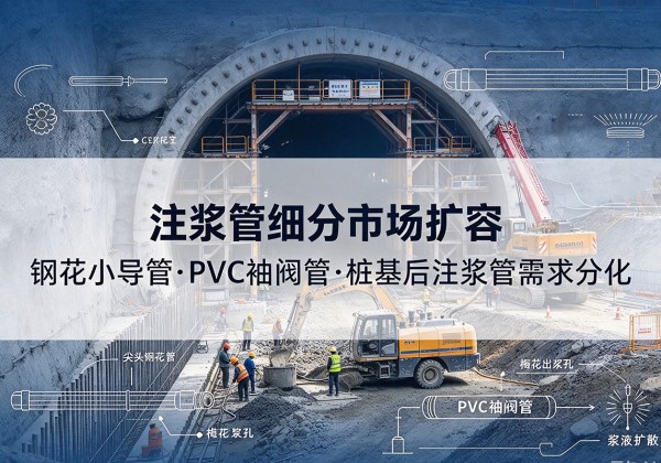 绥德注浆管细分市场扩容，隧道钢花小导管、PVC 袖阀管、桩基后注浆管需求分化